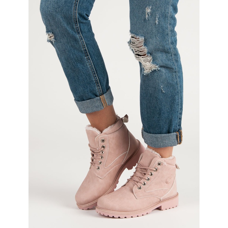 Classiche scarpe da trekking rosa 2