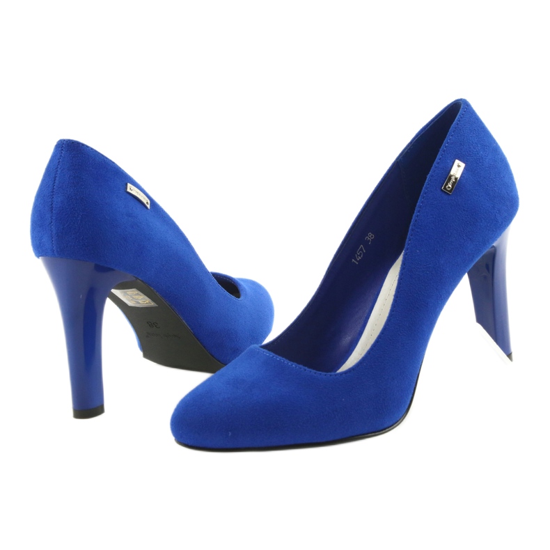Sergio Leone Scarpe scamosciate 1457 blu 4