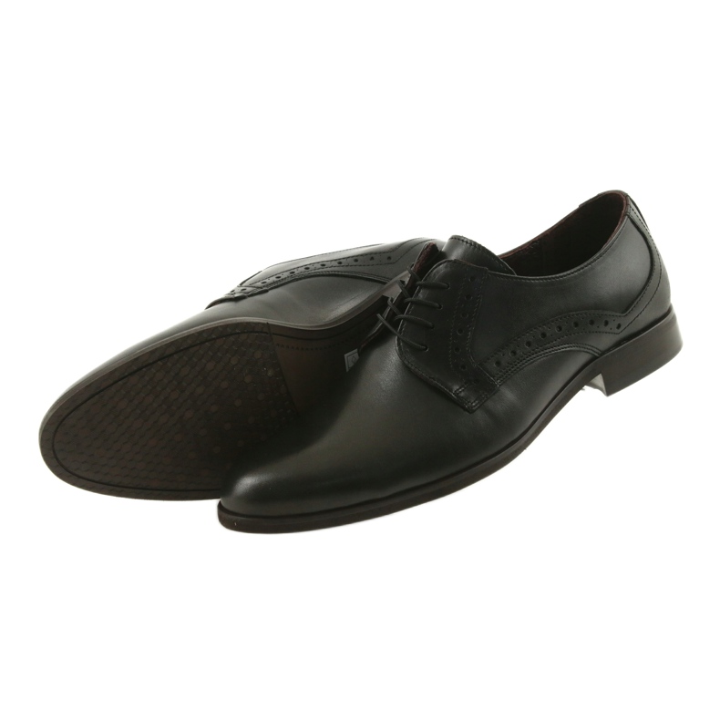 Tur Scarpe maschile in pelle nera nero 4