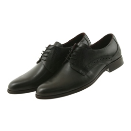 Tur Scarpe maschile in pelle nera nero 3