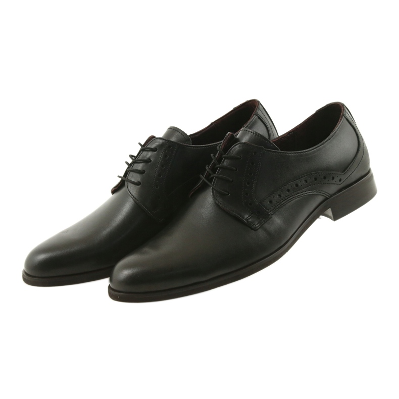 Tur Scarpe maschile in pelle nera nero 3