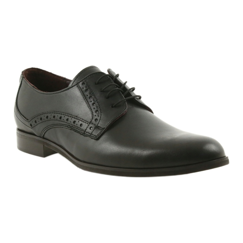 Tur Scarpe maschile in pelle nera nero 1