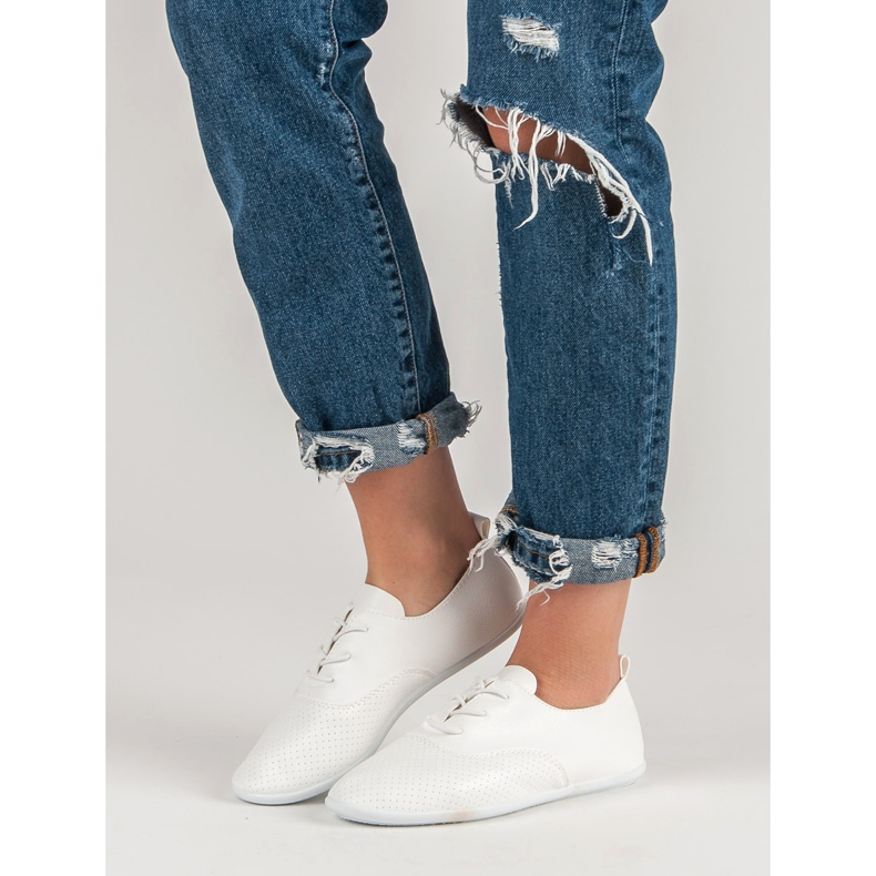 Sneakers annodate bianche bianca 2