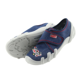 Pantofole per scarpe per bambini Befado 273X235 blu rosso 5