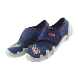Pantofole per scarpe per bambini Befado 273X235 blu rosso 4
