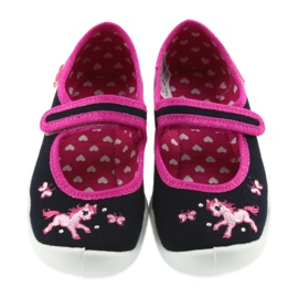 Pantofole ballerine scarpe per bambini Befado 114X323 rosa blu navy 3