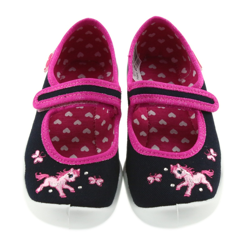 Pantofole ballerine scarpe per bambini Befado 114X323 rosa blu navy 3