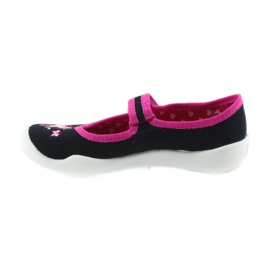Pantofole ballerine scarpe per bambini Befado 114X323 rosa blu navy 2
