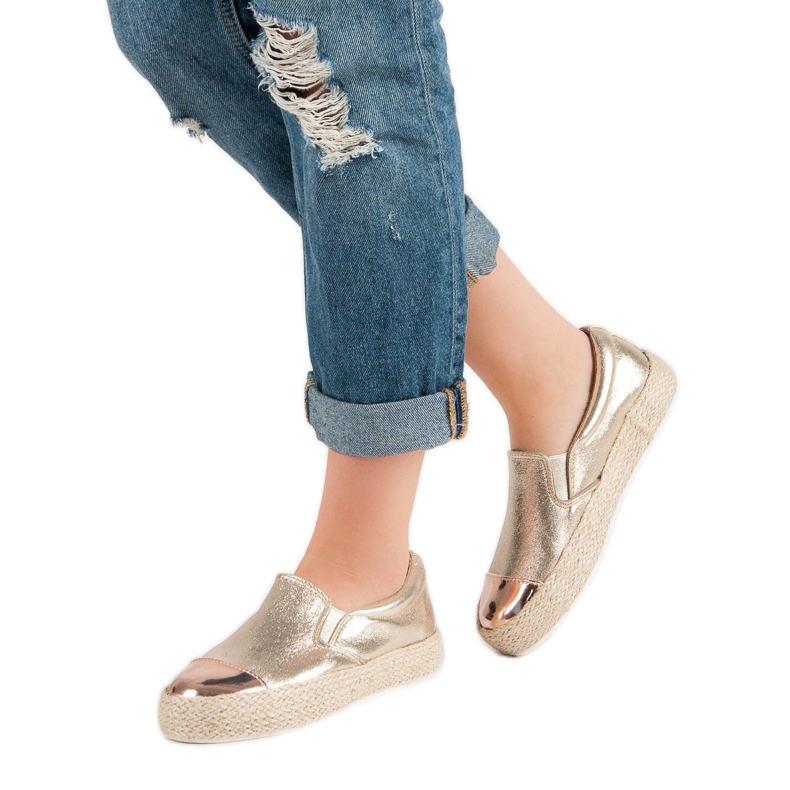 Scarpe da ginnastica dorate alla moda d'oro 2