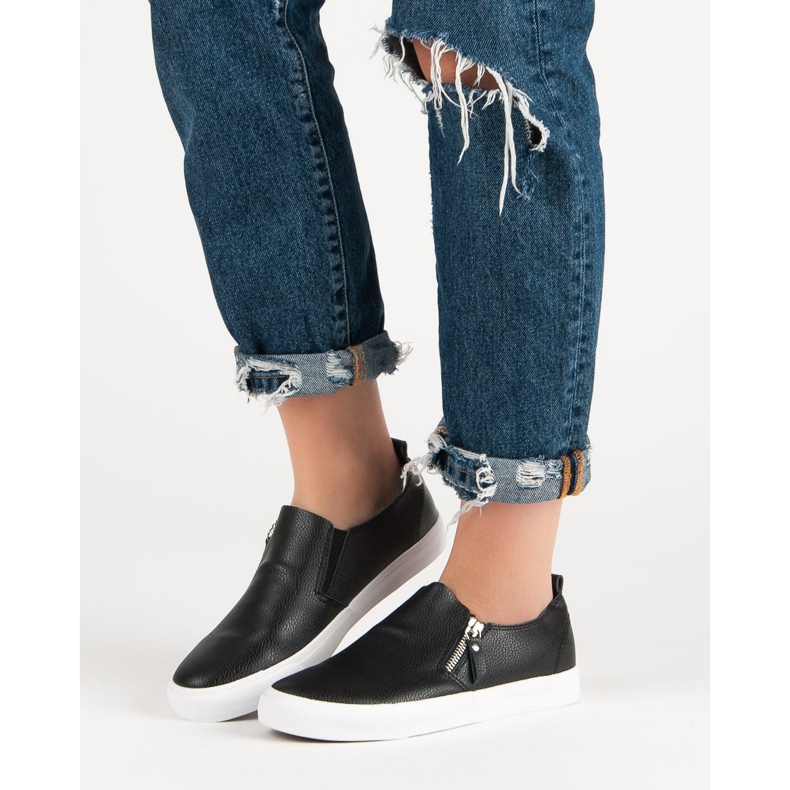 Scarpe Da Ginnastica Con Cerniera nero 2