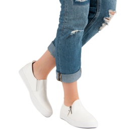 Scarpe Da Ginnastica Con Cerniera bianco 1