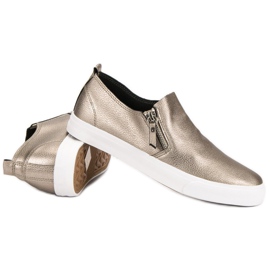 Scarpe Da Ginnastica Con Cerniera giallo 1