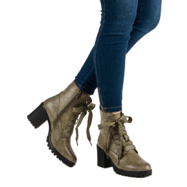 Queentina Stivali caldi sulla piattaforma verde 2