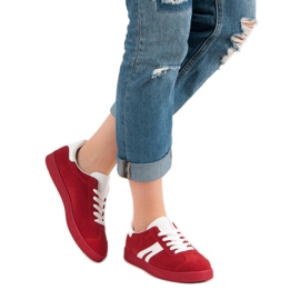 Sneakers mckeylor in camoscio rosso 2