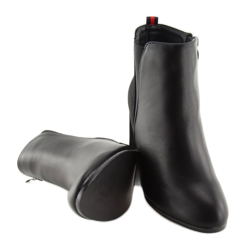 Stivali neri con tacco alto A5580 Black nero 2