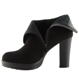 Stivali neri con tacco alto BK3233 Black nero 2