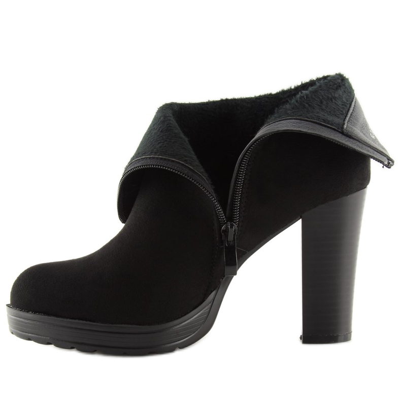 Stivali neri con tacco alto BK3233 Black nero 2