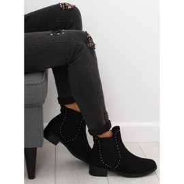 Stivaletti Chelsea neri da donna 1002-1 Nero 1