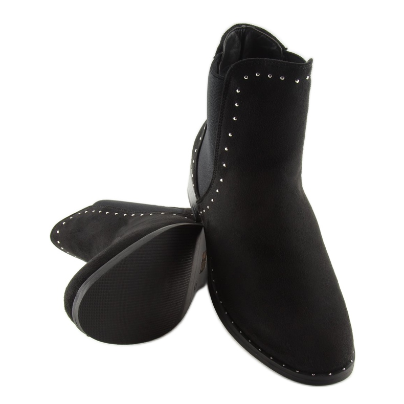 Stivaletti Chelsea neri da donna 1002-1 Nero 2