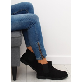 Stivaletti Chelsea neri da donna Y206 Nero 1
