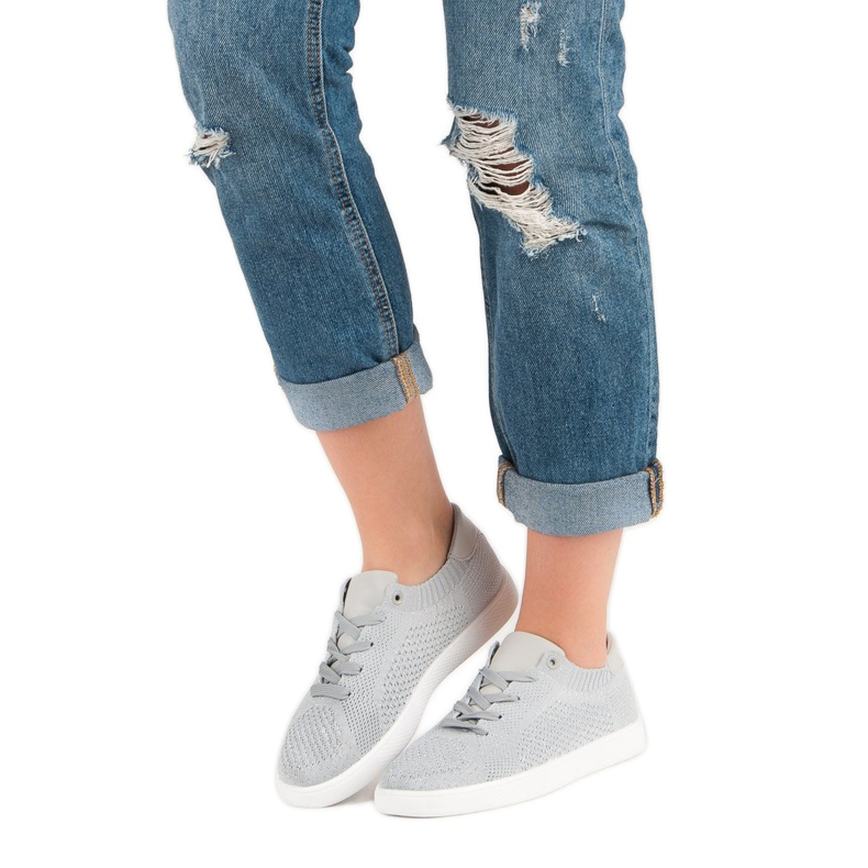 Scarpe sportive comode grigio 2