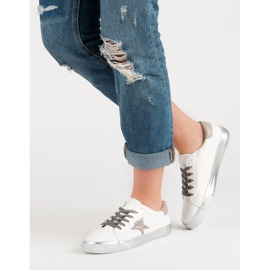 Scarpe da ginnastica basse alla moda bianco multicolore 1