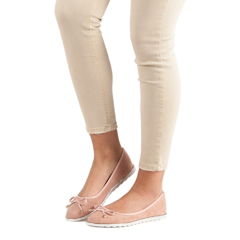 Small Swan Ballerine in polvere rosa 1