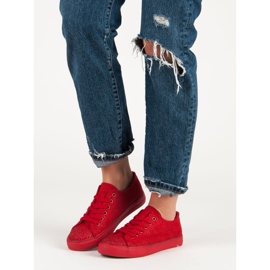Sport Sneakers Rosse Con Cristalli rosso 1