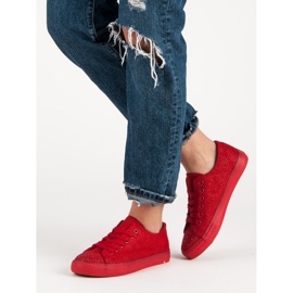 Sport Sneakers Rosse Con Cristalli rosso 2