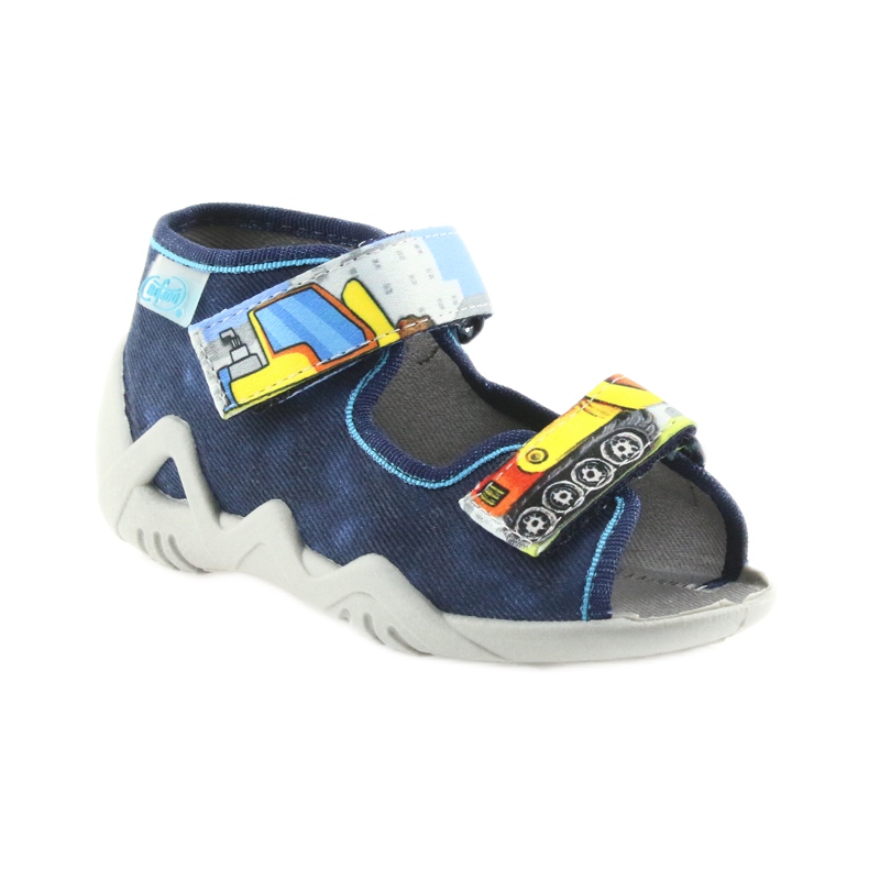 Pantofole Befado sandali scarpe per bambini 250P077 blu navy 1