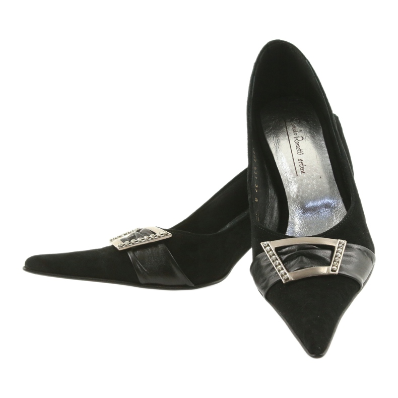 BM Décolleté in pelle nero 4