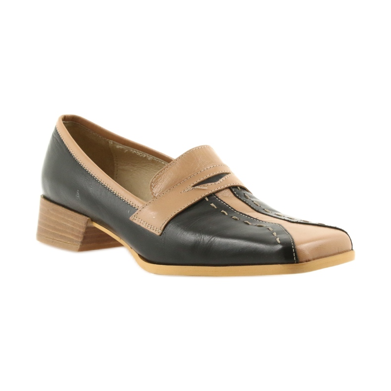 Sagan Scarpe di pelle nero marrone 1