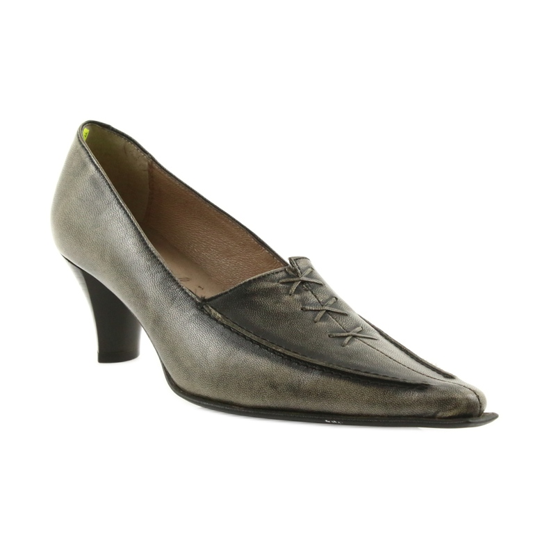 Décolleté in pelle Eksbut 559 grigio 1