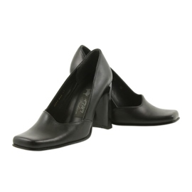 Décolleté in pelle Atut 988 nero 2