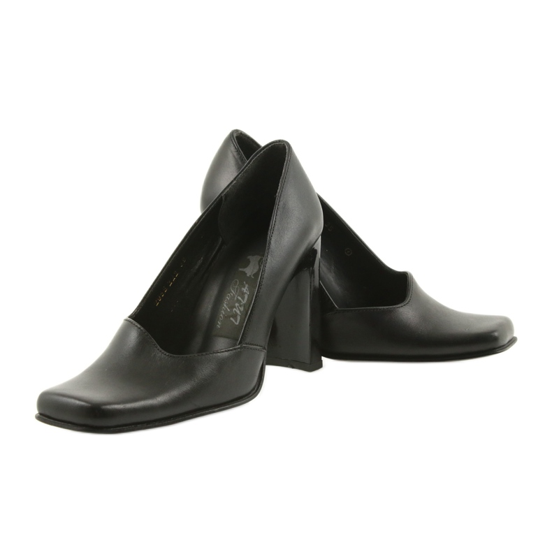 Décolleté in pelle Atut 988 nero 2