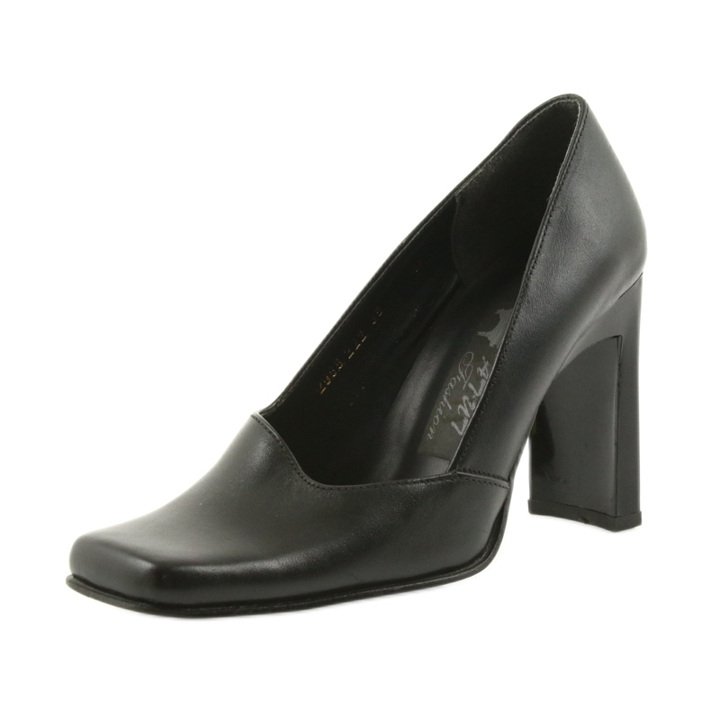 Décolleté in pelle Atut 988 nero 1