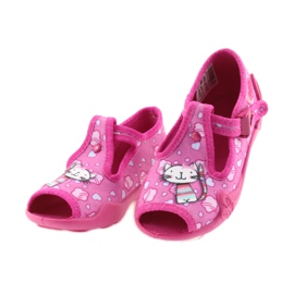 Pantofole Befado scarpe per bambini 213P108 blu rosa 4