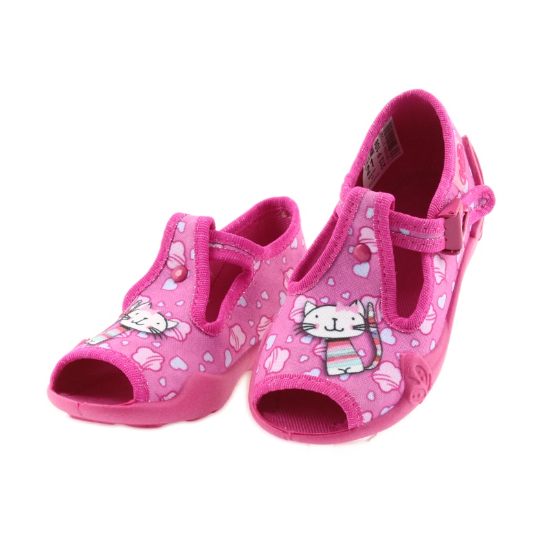 Pantofole Befado scarpe per bambini 213P108 blu rosa 4