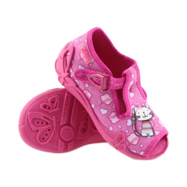 Pantofole Befado scarpe per bambini 213P108 blu rosa 3