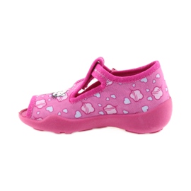 Pantofole Befado scarpe per bambini 213P108 blu rosa 2
