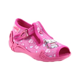 Pantofole Befado scarpe per bambini 213P108 blu rosa 1