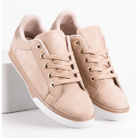Anesia Paris Sneakers Cipria Con Glitter rosa 2