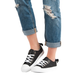 Sneakers basse nere nero 2