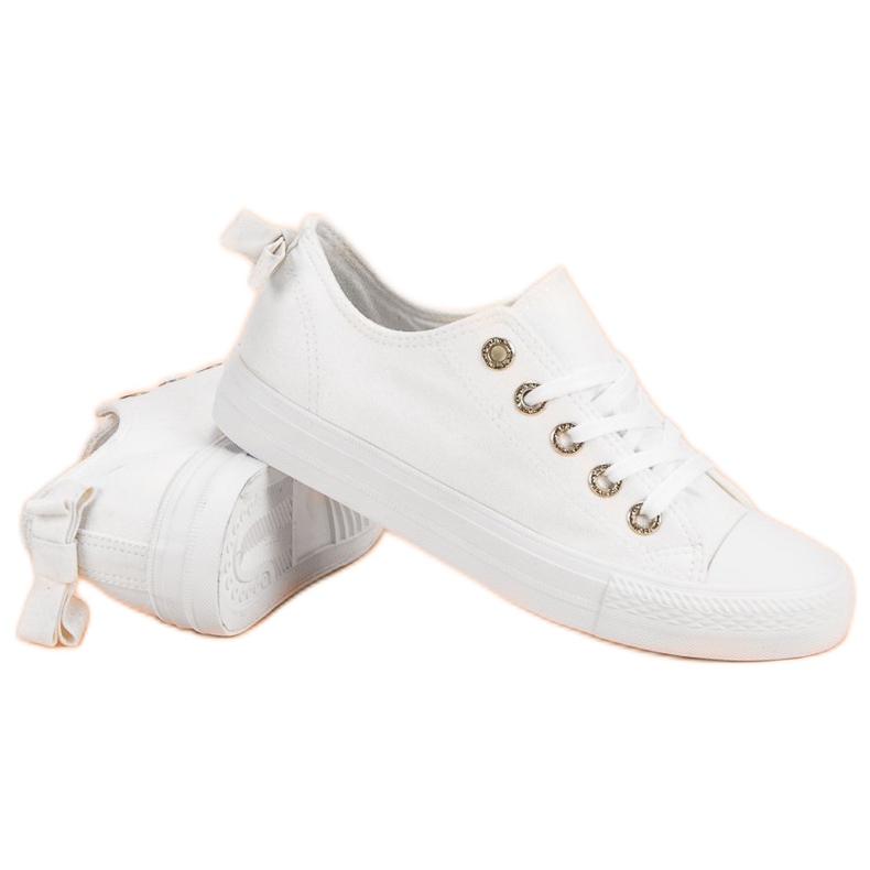 Sneakers basse bianche bianco 2
