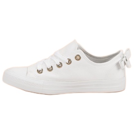 Sneakers basse bianche bianca 1