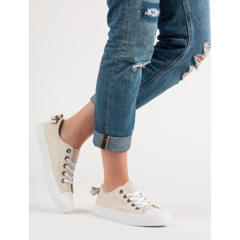 Sneakers basse beige 2