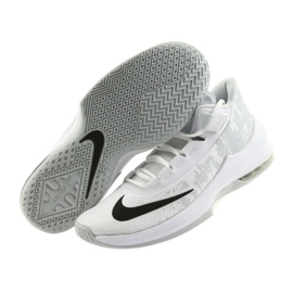 Scarpa da basket Nike Air Max Infuriate 2 bianca bianca 3