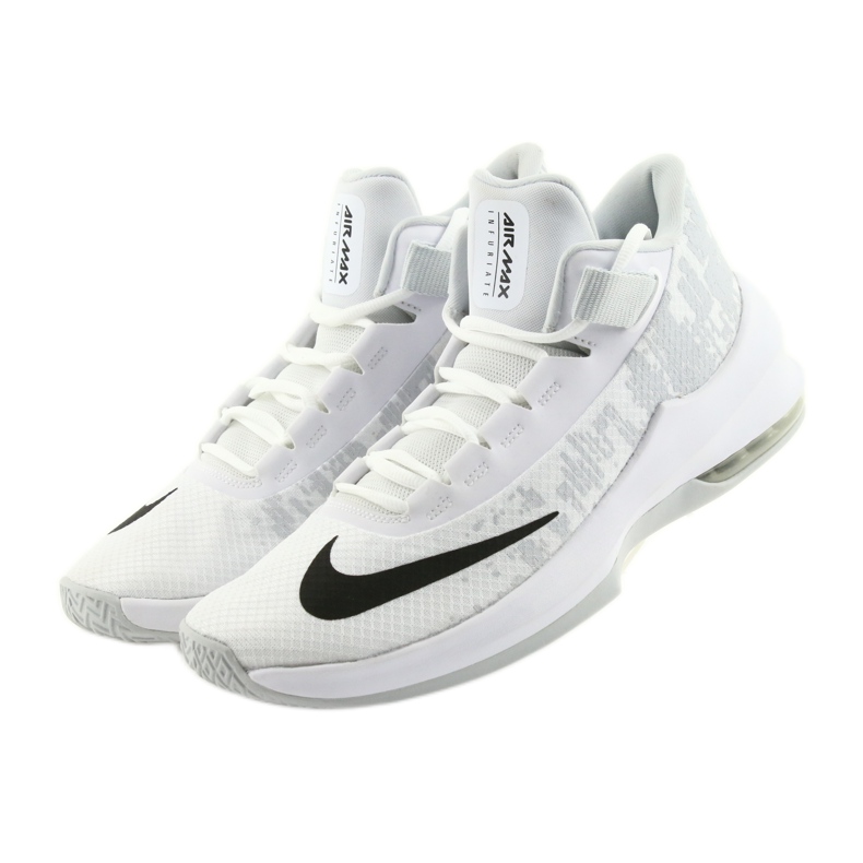 Scarpa da basket Nike Air Max Infuriate 2 bianco bianco 2