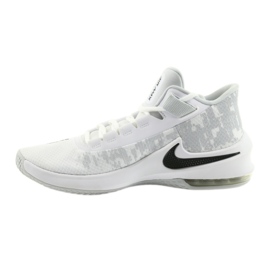 Scarpa da basket Nike Air Max Infuriate 2 bianca bianca 1