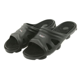 Ciabatte da piscina nere da uomo American Club nero 5